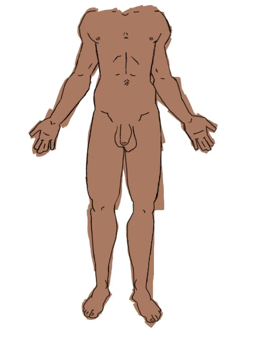 my first NSFWart - male character