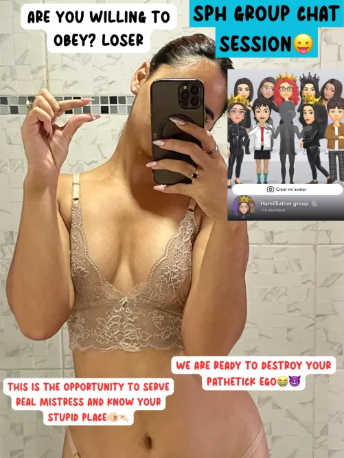 One Mistress calling you a loser hits hard.
A whole group?
That’s where you completely break