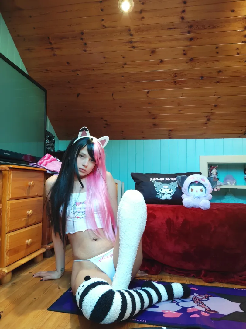 Ready to crush you with my fuzzy socks