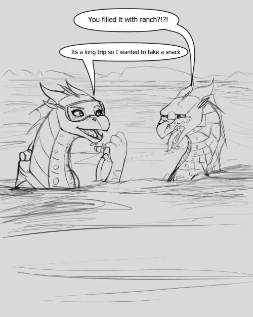 Scuba diving but with ranch