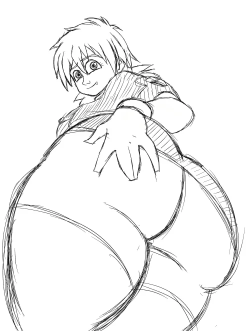 Seras Booty drawing