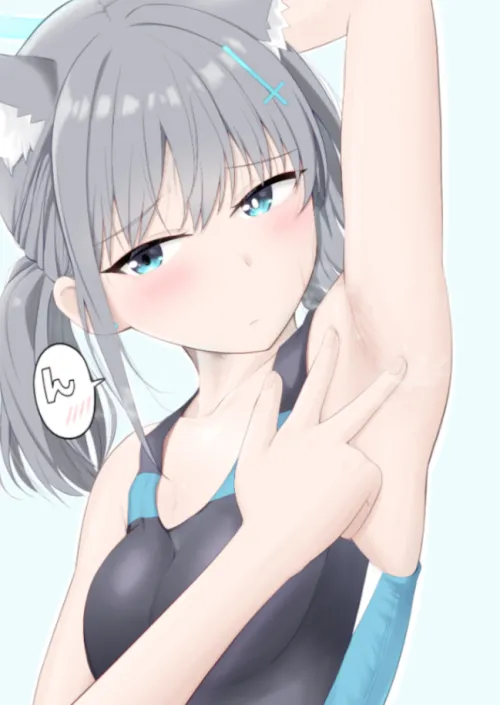 Shiroko serving armpit flex [Blue Archive] (Riko)
