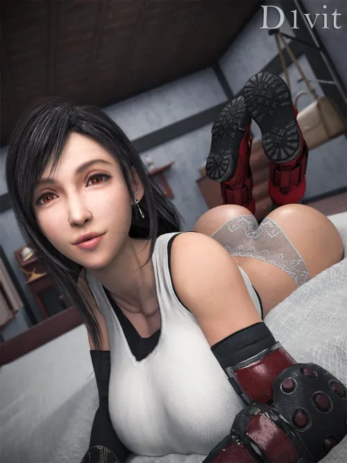 Tifa in White Lace Panty (D1vit)