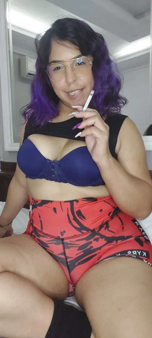 Wanna light up and chill in bed with me, daddy?