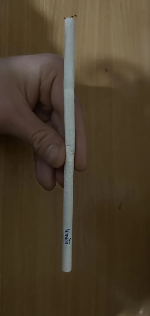 Was bored and made a triple length cigarette