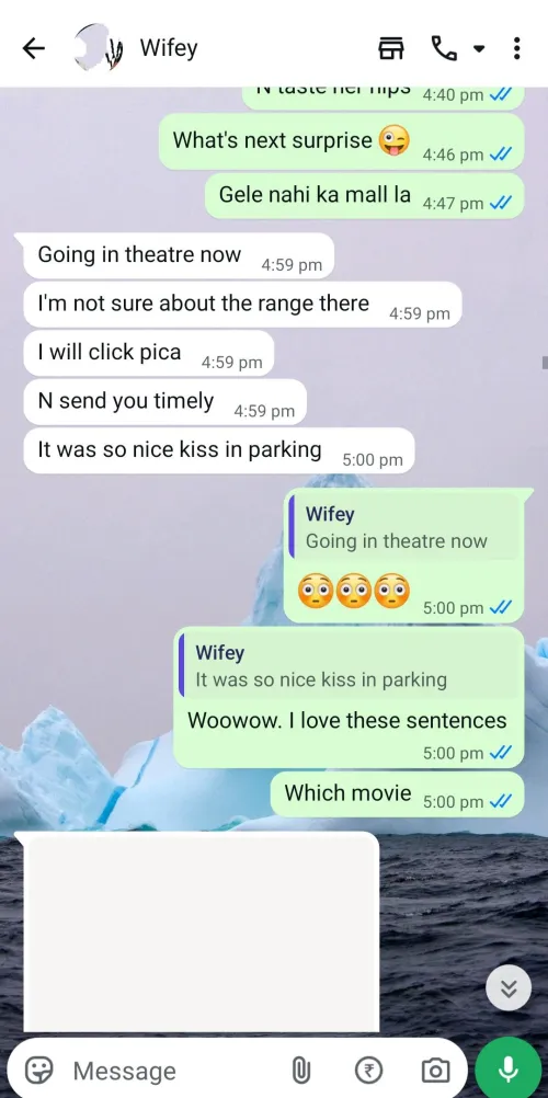 When hot wife goes on movie date with bull ️