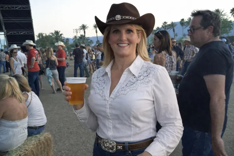 Wife at StageCoach music festival about 10 years ago