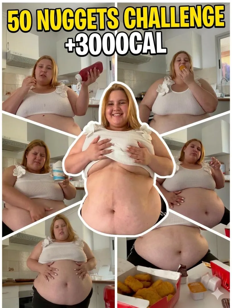 You've never seen a 20-year-old girl with such an appetite as mine