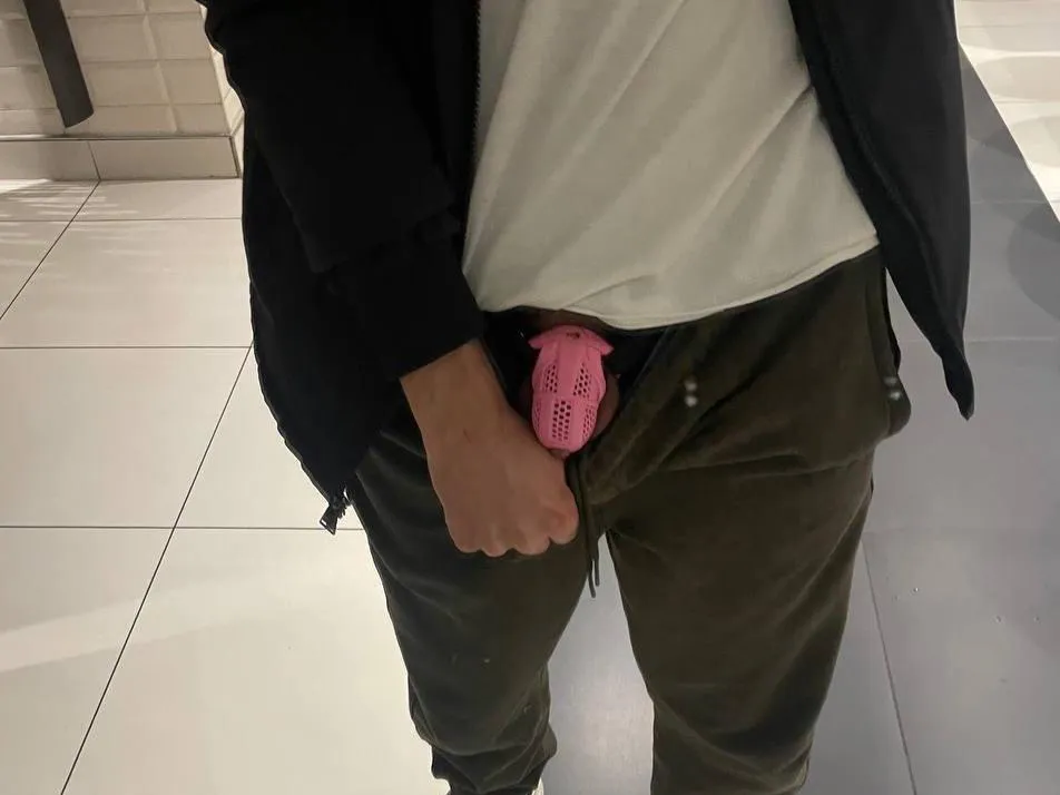 Bathroom mirror cage check