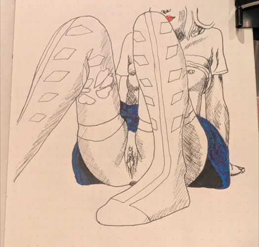 Day 34 - thigh high socks gets me every time!