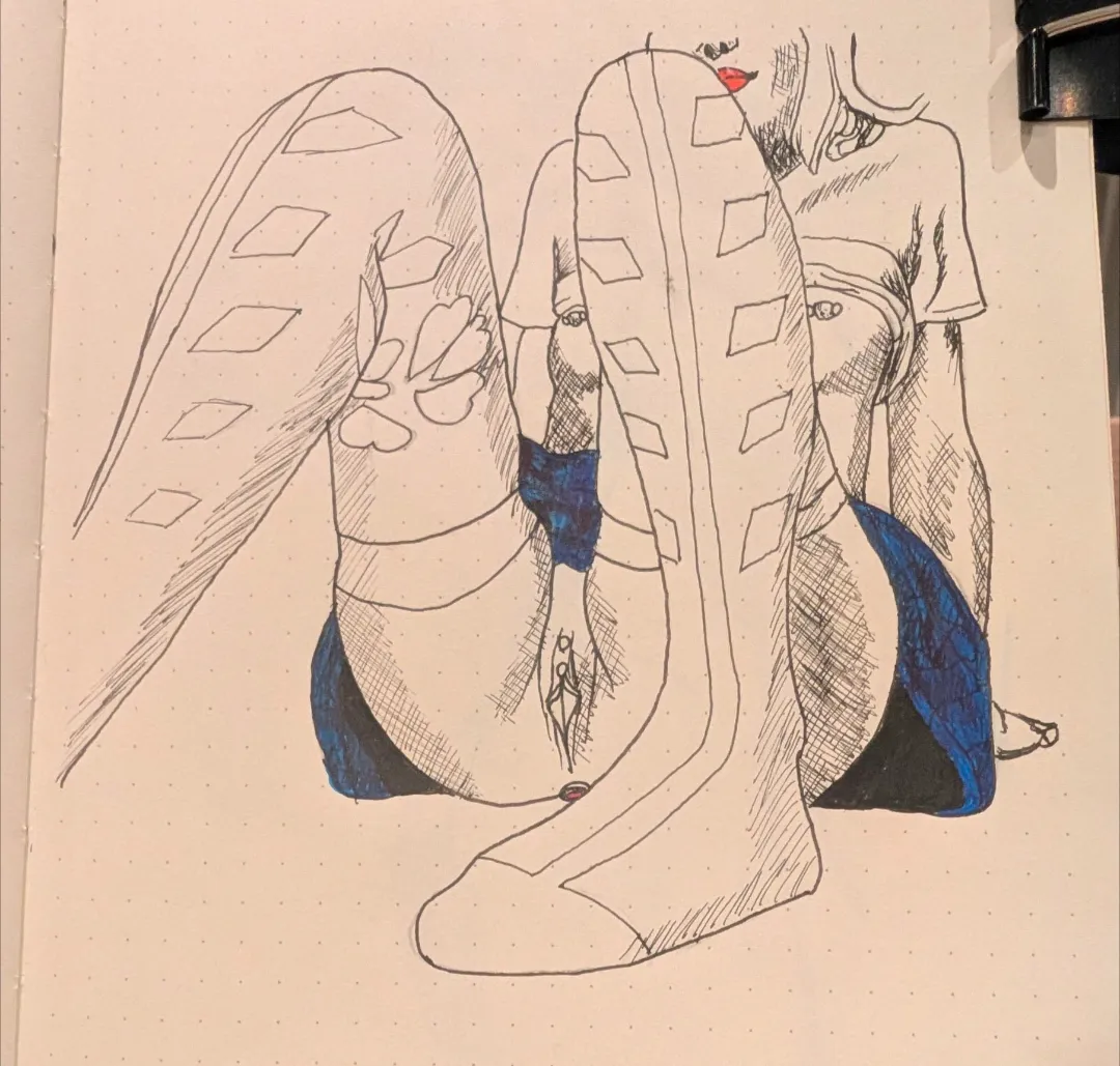 Day 34 - thigh high socks gets me every time!