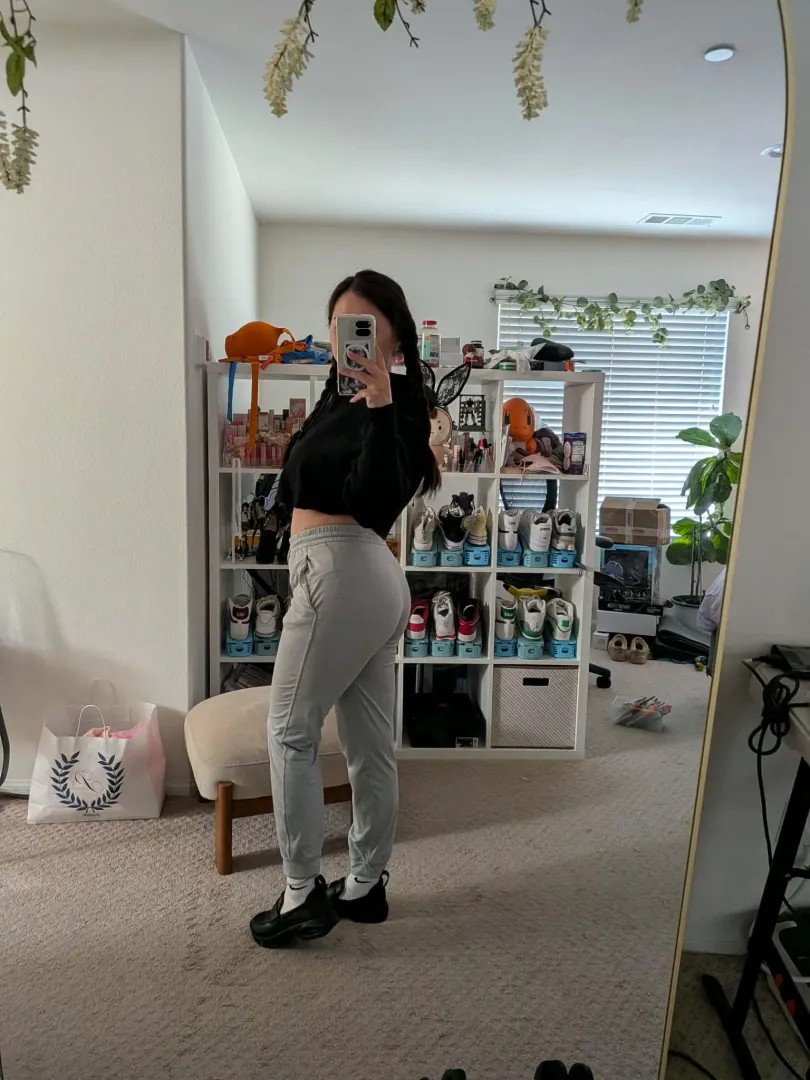 Got my sweatpants on but the fit like leggings