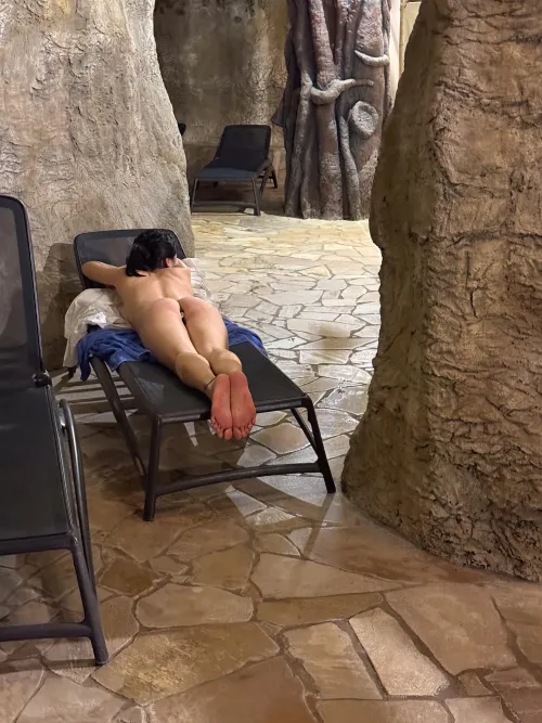 I'm sure nobody in the saunas could have noticed