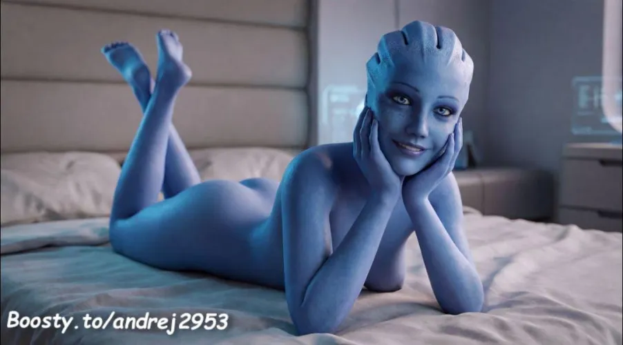 Liara on the bed. (AndrejN7)