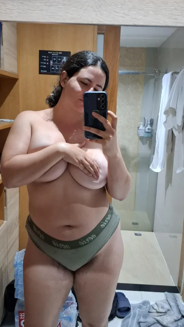 Mommy's big boobies aren't just for watching. 