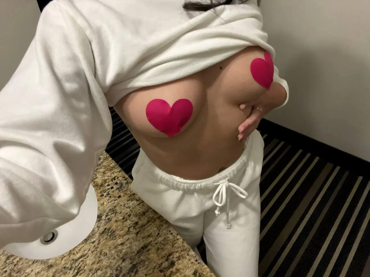 My 21F body leans in and suddenly the air between us changes