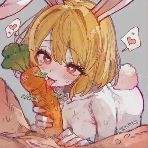 Relax sweetheart, my carrot wont go anywhere.. its all yours