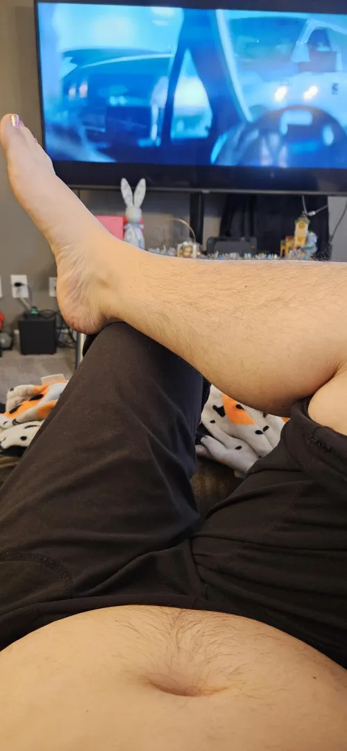 Relaxing before work