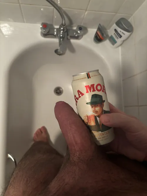 Saturday afternoon shower beer