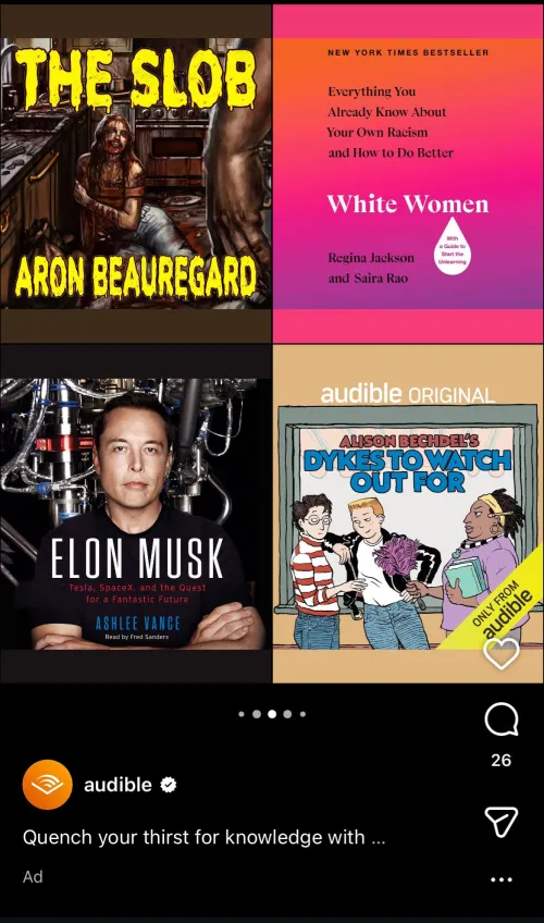 Saw this ad and have been inspired to re*d a b**k. Which one should I start with?