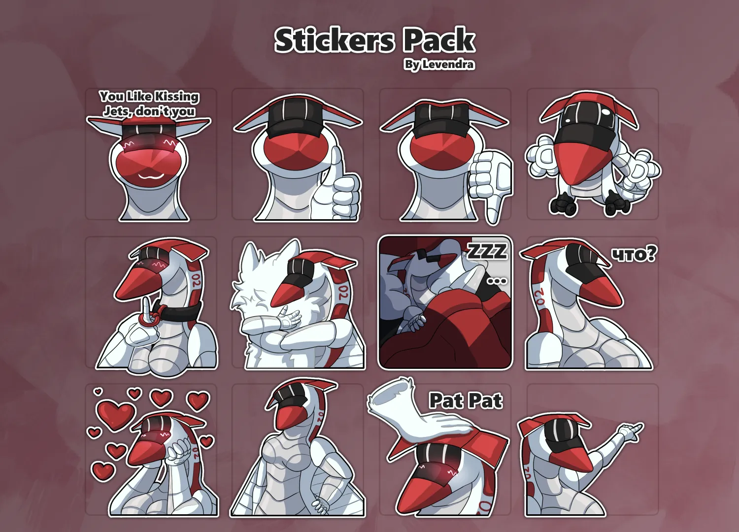 Stickers of sotka [f]  by leila-artist on furrafinity