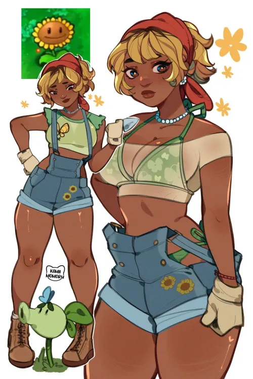 That's what's funny about having a plantoid friend: they can sometimes just... Show up a different gender. Yeah, some individuals of the species just swap genders during puberty, it's supposed to be something related to available mates or something li