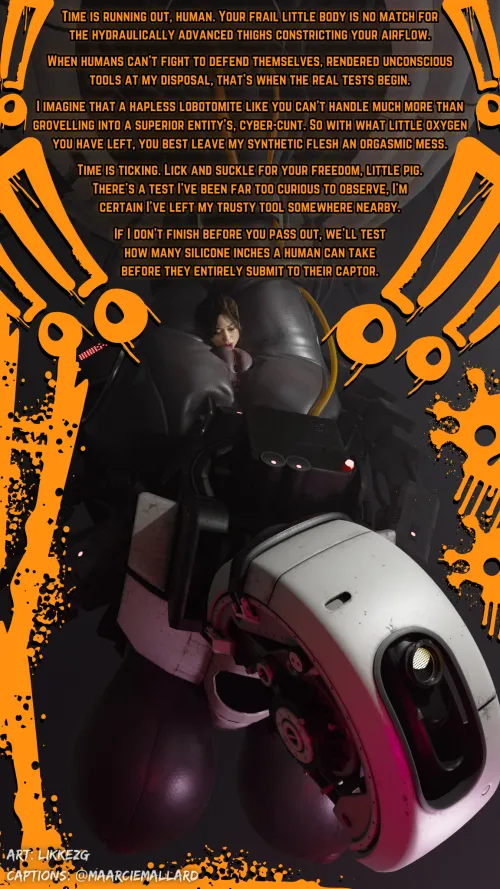 The first test of many. [Lezdom] [Noncon] [Smothering] [Big Dom & Small Sub] [Cruel] [Creepy] [3D] [Credits in Caption]