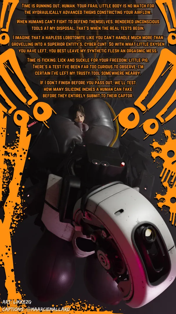 The first test of many. [Lezdom] [Noncon] [Smothering] [Big Dom & Small Sub] [Cruel] [Creepy] [3D] [Credits in Caption]