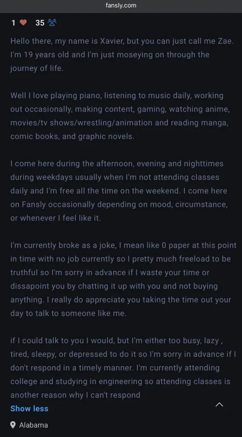 this guy made an account and wrote ALL of this just to tell us he’s broke. what tf is the point? ‍♀️