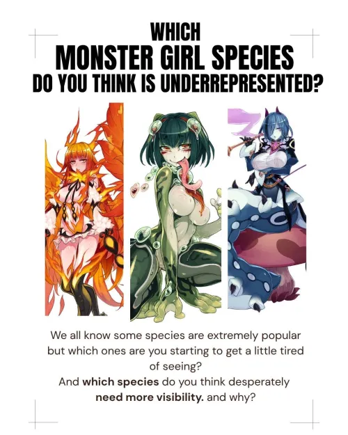 Which monster girl species do you think is underrepresented?