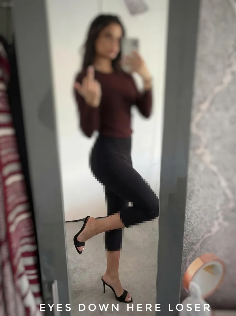 You know your eyes were already headed down there anyway, loser