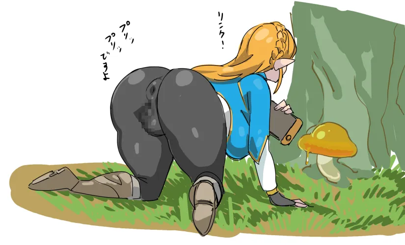 Zelda ass and pussy in her tight leggings (感電器)