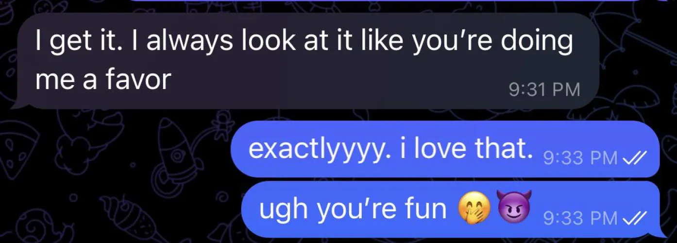 a sub after a session.. and that’s how all of you should see getting any of my time 