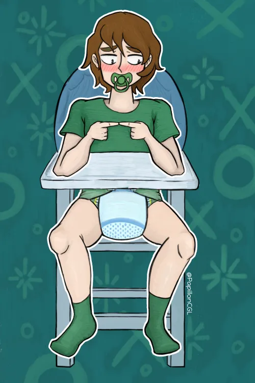  Baby Boy Alfie in his highchair 