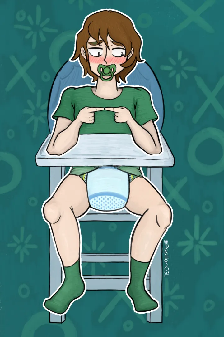  Baby Boy Alfie in his highchair 