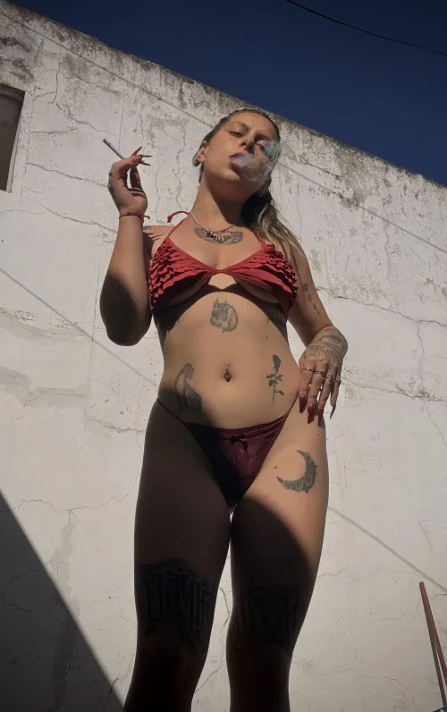 Careful… the longer you watch me smoke, the harder it is to look away