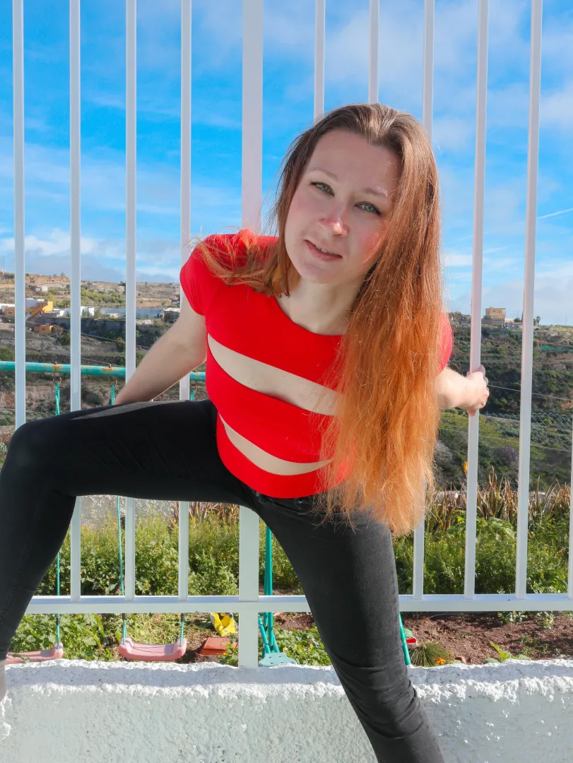 Checking the fit of these jeans