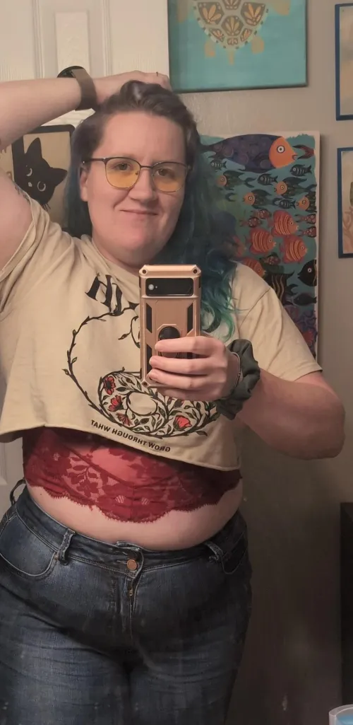 Come check out my of! Shower videos and more! (Blue/Purple hair)