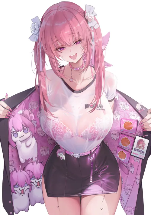 Dora selling some merch (Dishwasher1910) [goddess of victory nikke]