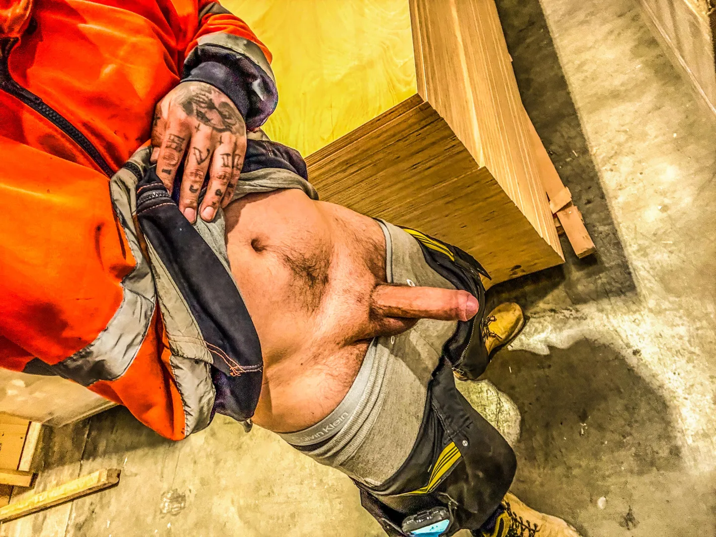 Friday flashing in the wood shed