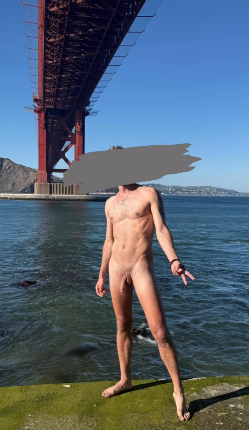 Hanging out under the Golden Gate Bridge