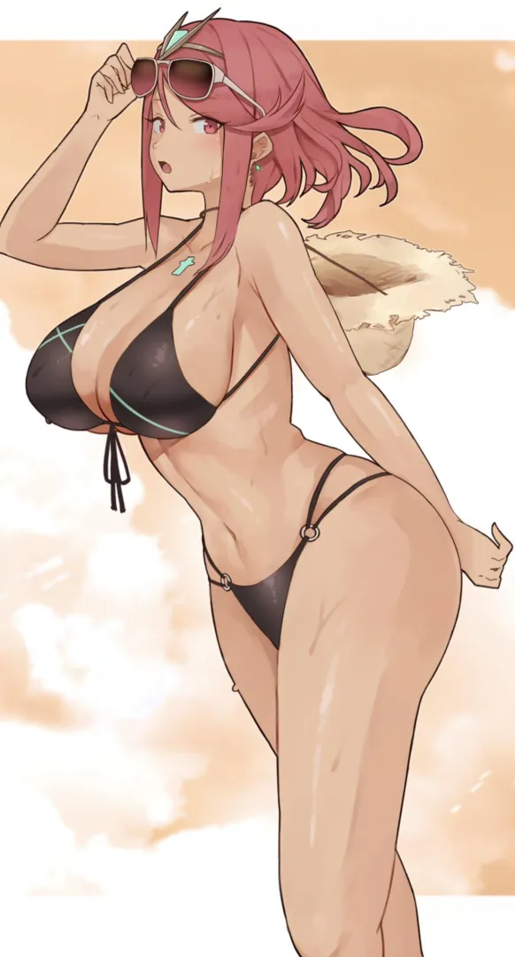 Hot and Sweaty Summer Pyra [Xenoblade]