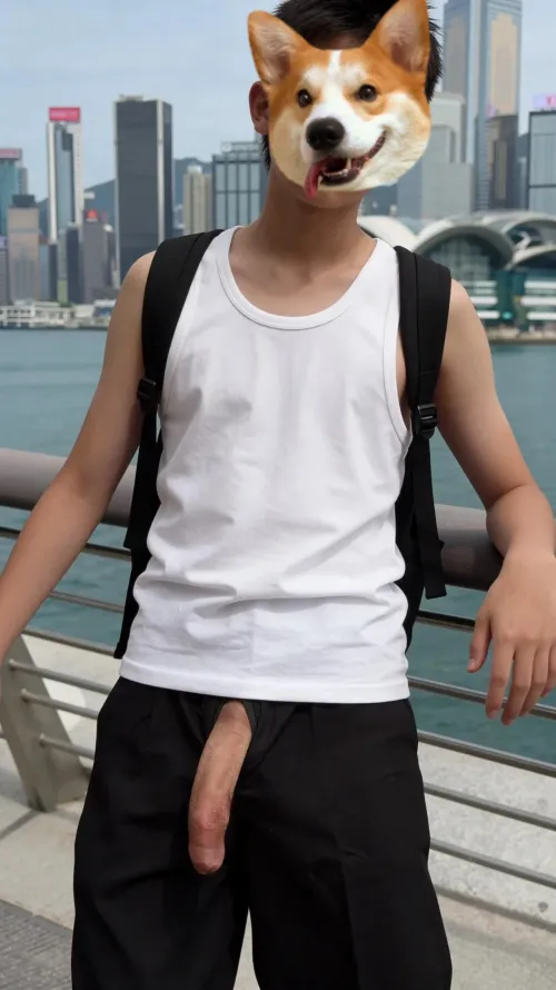 I am from Hong Kong where circumcision is uncommon. We wear white undershirts 
