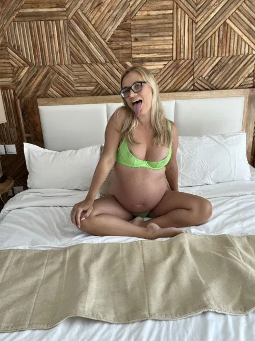 I heard pregnant girls turn you on so much, that's why I'm here