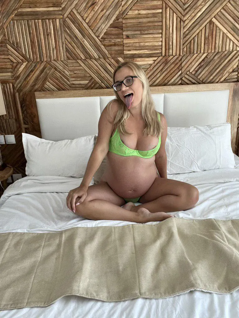 I heard pregnant girls turn you on so much, that's why I'm here