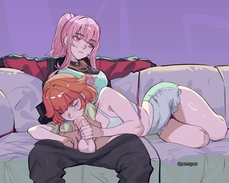 Mori and Kiara hanging out (pomuya)