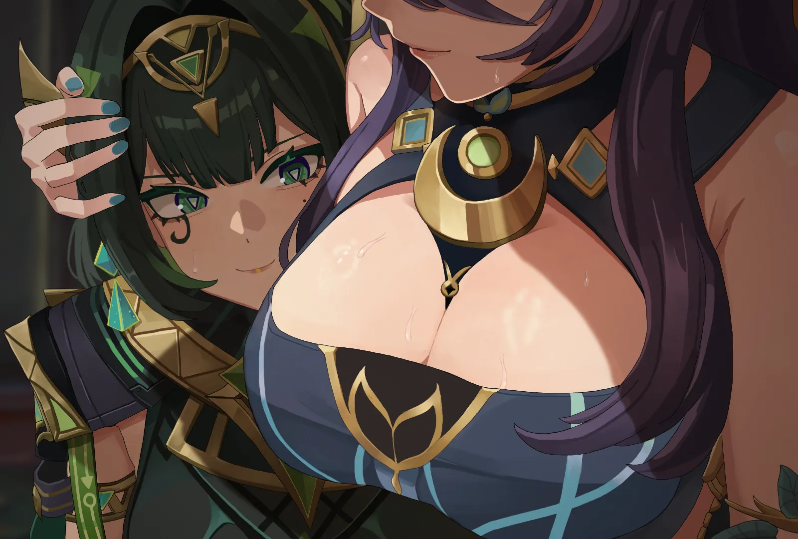 Nefer staring at Lauma (CapKal) [Genshin Impact]