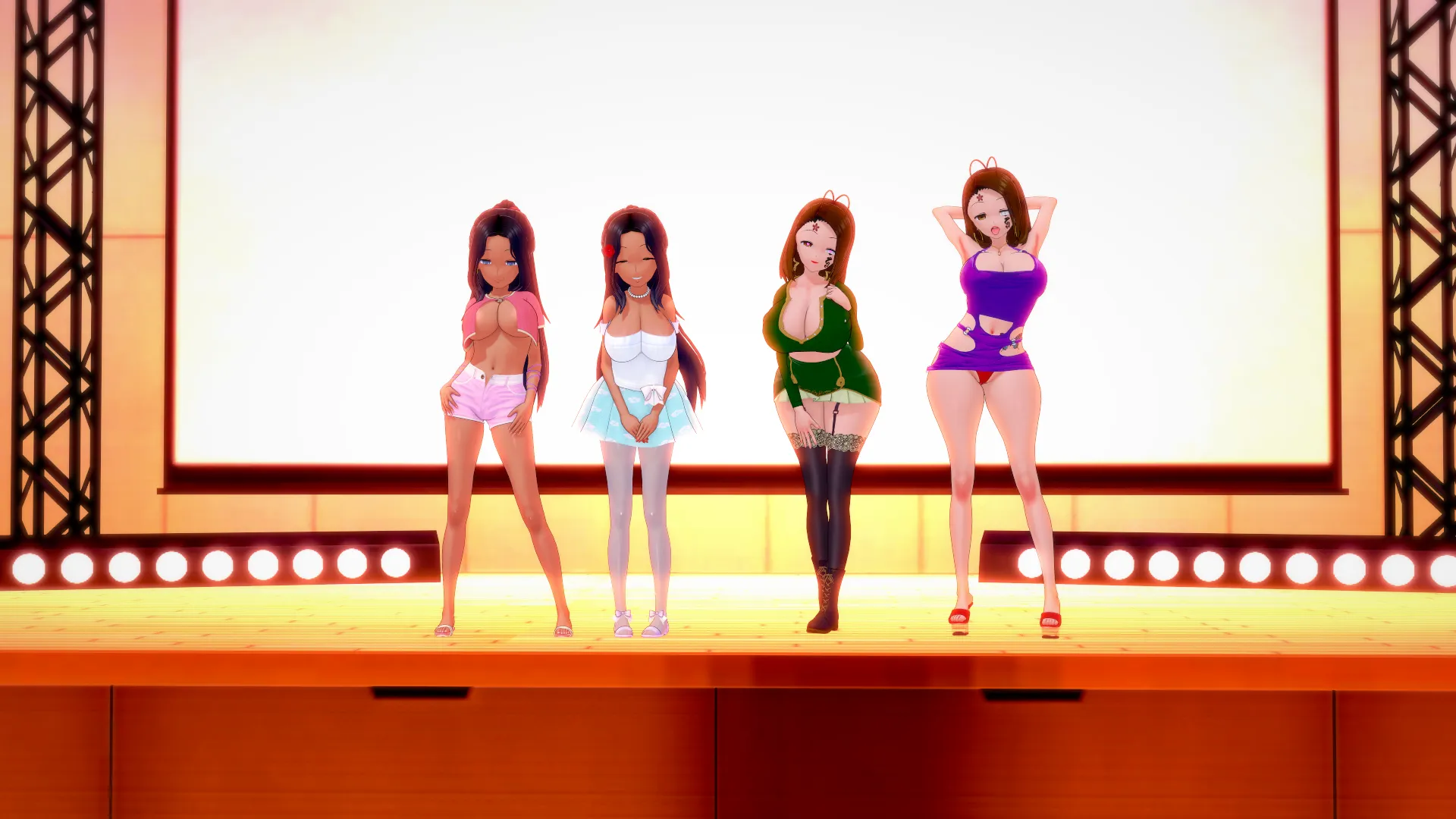 New outfits for different routes [Waifu Slut School]