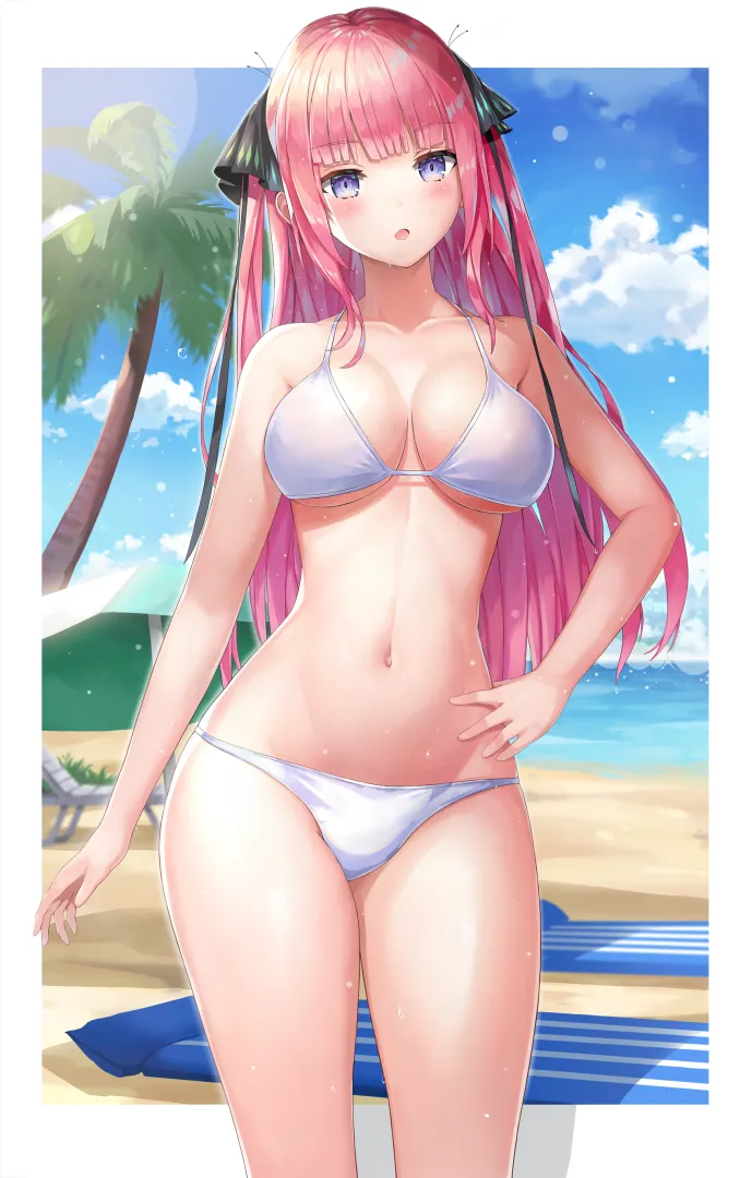 Nino in white bikini (JASONY) [Go-toubun no Hanayome]
