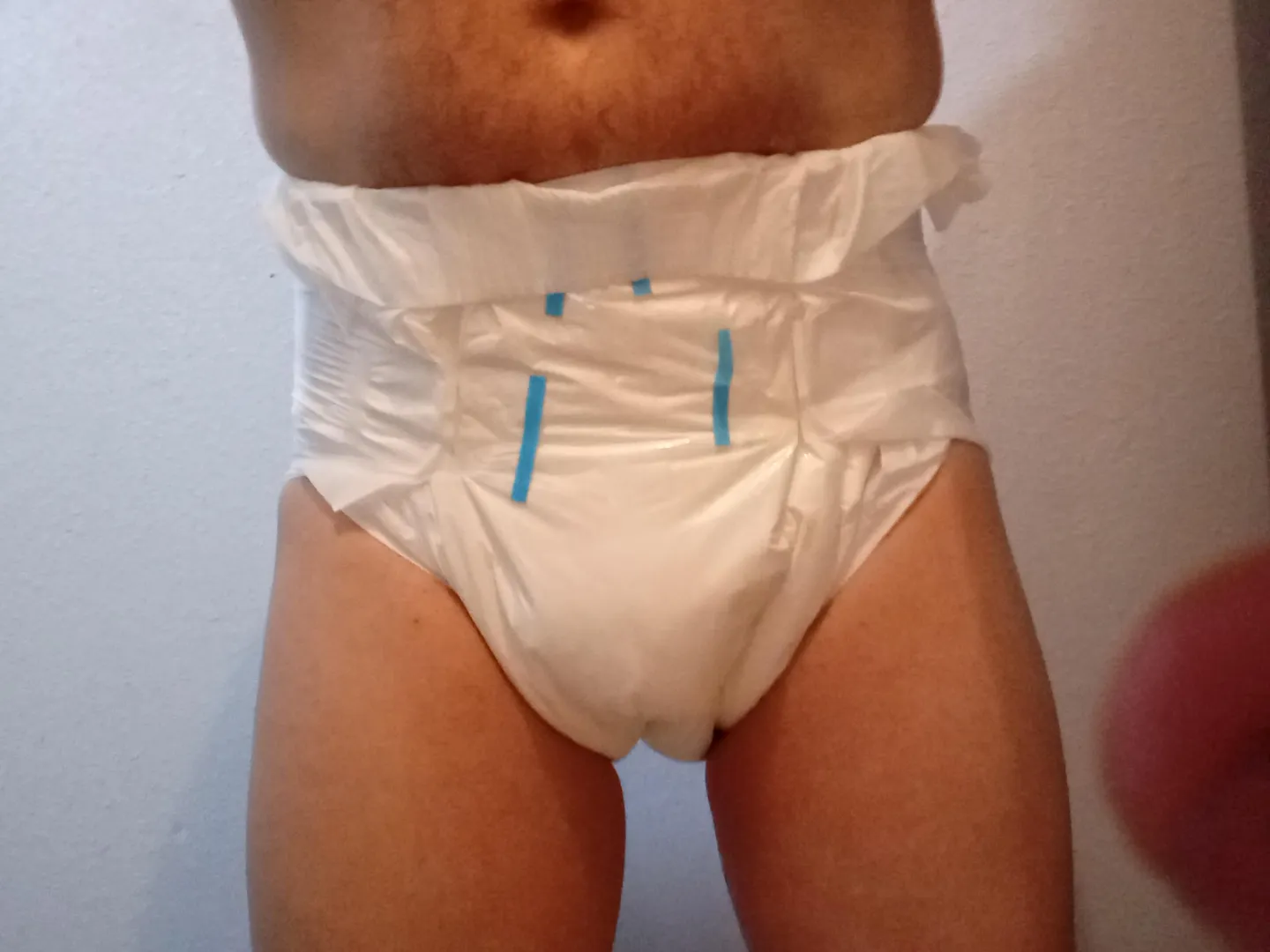 Plugged and diapered for work